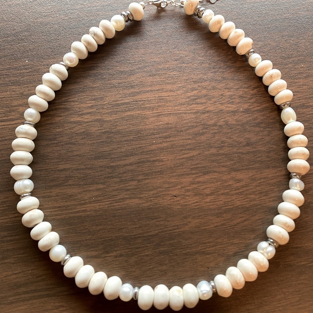 Natural stone necklace
